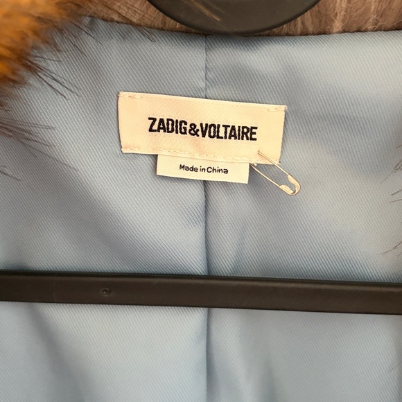 Zadig & Voltaire Fur Coat 34 - Picture 4 of 6